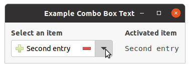 Combo Box Text