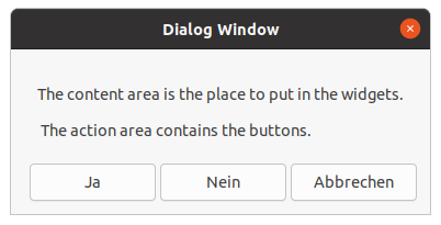 General Dialog Window