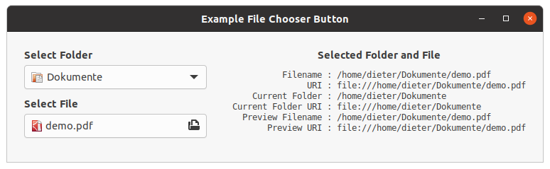 File Chooser Button