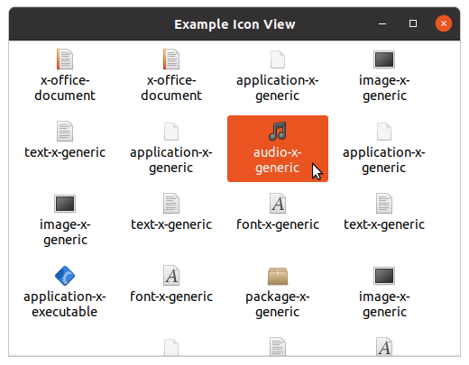 Example Icon View