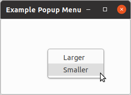 Creating a Pop-Up Menu