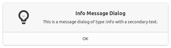 Message Dialog