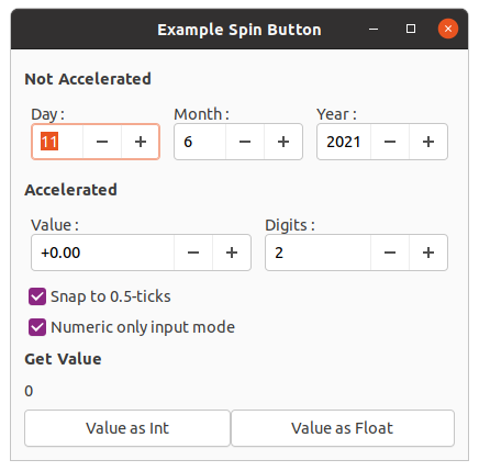 Spin Button